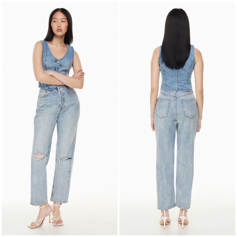 NWT Aritzia Denim Forum The Joni High Rise Loose Sz 29 $110 MSRP